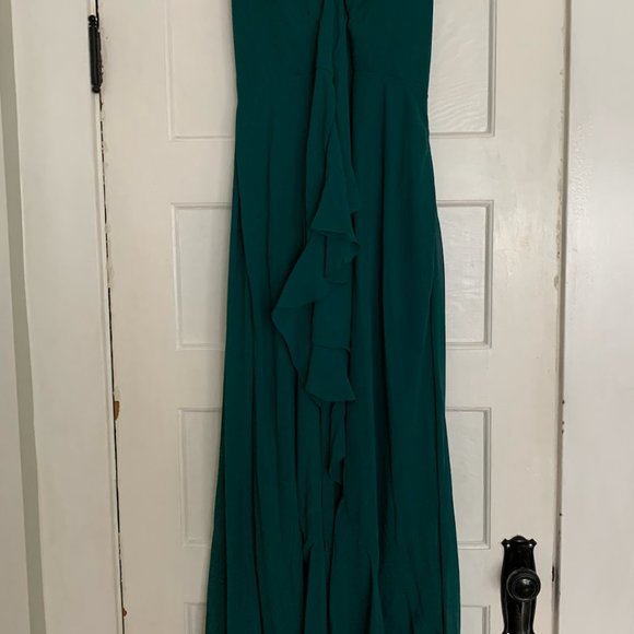 Stunning Dear Cleo "Peyton" Bridesmaid dress, size 6 in "Pine" - Picture 3 of 4